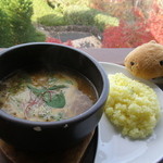 眺めのいいカフェ パ・ノ・ラ・マ - スープカレー