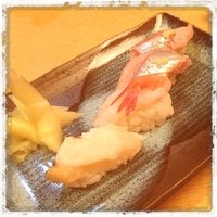 鮨処いちい - つぶ、甘エビ、ニシン