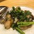 トラットリア ダ コヴィーノ - 料理写真:牡蠣と春菊の炒め