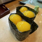ゆう膳 - うずらの卵軍艦　絶品すぎ