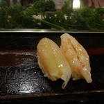 錦寿し - ひらめ、えび