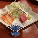 てんぷら天穹 - お作り　鮪　赤貝