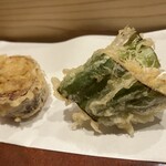 てんぷら天穹 - 下仁田葱