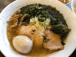 Kisshin - 塩焼きバラのりラーメン 979円
                        煮卵 110円はサービス券で