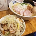 塩そば専門店 桑ばら - カマスの塩＋チャーマヨ丼