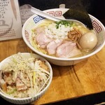 塩そば専門店 桑ばら - カマスの塩＋チャーマヨ丼