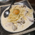 くじら - 日替わり魚介のカルボナーラ