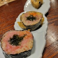赤坂 鮨大谷 - 巻物トロ海ぶどう