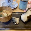 甘味喫茶 おかげ庵 - モーニング_おにぎりセット(さば)
