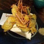 囲坊主 - ボタン海老の半生天麩羅