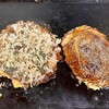 お好み焼 千草 - お好み焼きの千草焼きとアベック