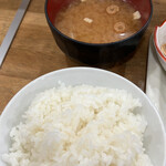 Ebisu Senta - セルフサービスのご飯と味噌汁