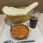 インドレストラン ナンハウス - 料理写真:プレーンナンセット