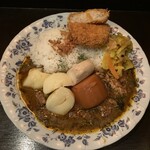 本石亭 - キーマカレー