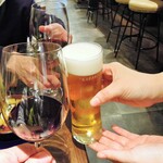 ミアスタンド - 昨年の一押しスタッフとの乾杯！