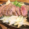 VIA BEER OSAKA - 牛はらみ鉄板ステーキ定食。