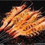 Large shrimp Grilled skewer /book