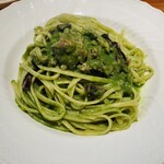 イタリア料理 スペランツァ - 【パスタ】キングポークのサルシッチャ 春菊ソース リングイネ