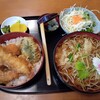 Sumiyoshi - 料理写真:天丼ざるセット（温かいそば変更）