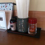 Toukyou An - この箸立て、確か湯田温泉にお店があった頃握り寿司の上り（お茶）用だったような