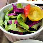 コッテジ - 「サムギョプサルランチ」のサラダ（２０１３年１２月）