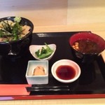 Washoku To Washu Isojiman - 天然ぶり真鯛ごま醤油丼（本日の日替わり定食）
