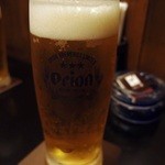 やきにく華 - 生ビールで乾杯。