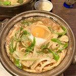 七里庵 - 親子味噌煮込みうどん