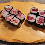 松寿司 - 鉄火巻、トロ鉄火巻