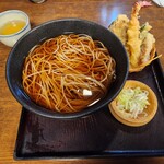 高橋家 - 天婦羅そば（1350円）+大盛（200円）