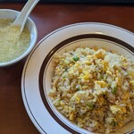 Kicchin Fuji - 蟹炒飯とスープ