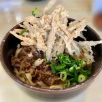 うどんの釜屋 - 肉ごぼう天うどん(大盛り) 952円