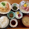 Uoara - さしみ活フライ定食（¥2,640）（税込）
                （ご飯は大盛 : 追加料金が必要）