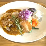欅堂curry - 油揚げと根菜の和風カリー