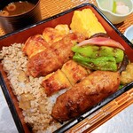 Hinai chicken Yakitori (grilled chicken skewers)