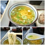 やりうどん - ＊博多うどんらしい「やわ麺」ですけれど、汁が美味しい。