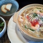 ミラノ食堂 - 魚貝のスープスパゲティ（他セルフドリンク付）（ランチタイム）　800円