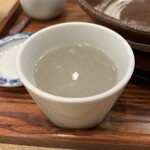 手碾き蕎麦天しん - 蕎麦湯