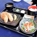 エリエールゴルフクラブ - 大粒カキと肉厚アジのフライ膳