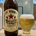 Machikado Sakaba Santarou - 立ち飲み席5％OFFで赤星大瓶410円