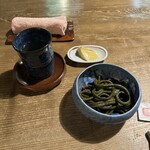 Te Dukuri Soba Uttsumi Ankase - 「青ぜんまい」存外しっかり食感で油の香りが食欲を刺激