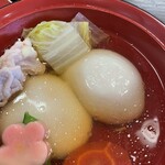 香川・愛媛 せとうち旬彩館 - 餅は丸餅の煮込みタイプ