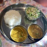 ナマステ - 豆カレーとマトンカレー　Dセット