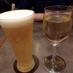 Koube Motomachidoria - 生ビール＆白ワイン