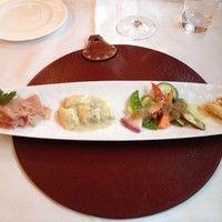 RISTORANTE REGA - 前菜、3500円は四種類で、豪華絢爛