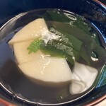 よし町 - お椀（女化の筍と若布）