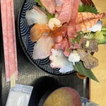 野口鮮魚店 - 上海鮮ちらし　具増し　中盛り