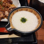 ご飯ととろろ とろ麦 - 