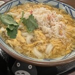 丸亀製麺 - かに玉あんかけうどん