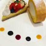 サロン・ド・モンシェール  - ロールケーキとレモンタルト
